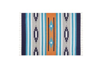 Bomullsteppe Noratus 140x200 cm - Blå - Tekstiler & tepper - Teppe & matte - Moderne matte - Bomullsmatter