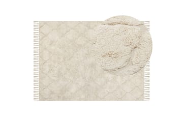 Bomullsteppe Silchar 140x200 cm - Beige - Tekstiler & tepper - Teppe & matte - Moderne matte - Bomullsmatter