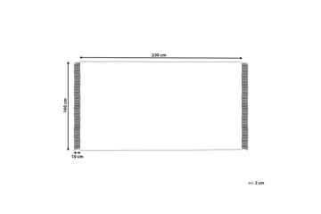 Bomullsteppe Somek 160x230 cm - Beige - Tekstiler & tepper - Teppe & matte - Moderne matte - Bomullsmatter