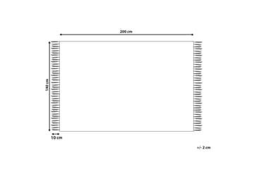 Bomullsteppe Sosefo 140x200 cm - Beige - Tekstiler & tepper - Teppe & matte - Moderne matte - Bomullsmatter