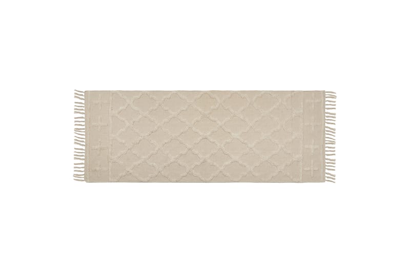 Bomullsteppe Tozlu 80x230 cm - Beige - Tekstiler & tepper - Teppe & matte - Moderne matte - Bomullsmatter
