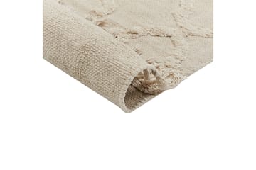 Bomullsteppe Tozlu 80x230 cm - Beige - Tekstiler & tepper - Teppe & matte - Moderne matte - Bomullsmatter
