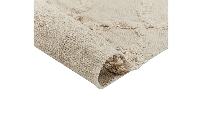 Bomullsteppe Tozlu 80x230 cm - Beige - Tekstiler & tepper - Teppe & matte - Moderne matte - Bomullsmatter