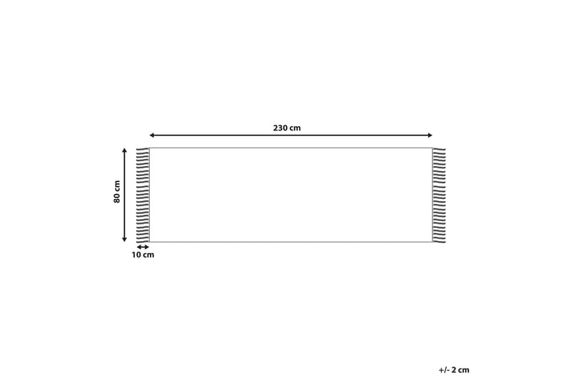 Bomullsteppe Tozlu 80x230 cm - Beige - Tekstiler & tepper - Teppe & matte - Moderne matte - Bomullsmatter