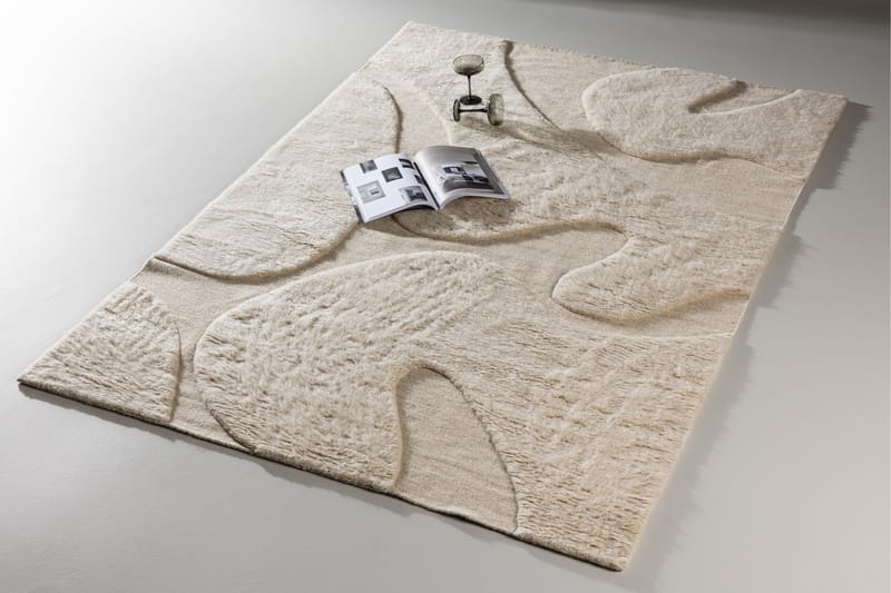 Boone Ullmatte 160x230 cm - Beige - Tekstiler & tepper - Teppe & matte - Moderne matte - Ullteppe