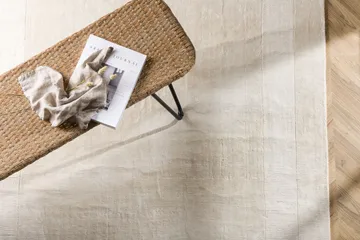 Boston Viskoseteppe 160x230 cm - Hvit - Tekstiler & tepper - Teppe & matte - Moderne matte - Viskosematter