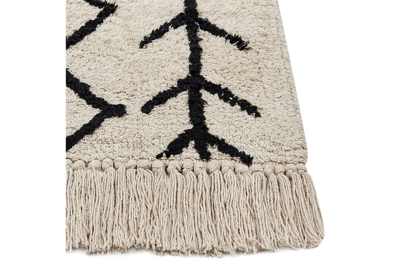 Bozkir Bomullsteppe 160x230 cm - Beige - Tekstiler & tepper - Teppe & matte - Moderne matte - Bomullsmatter