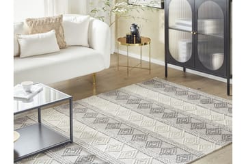 Bozova Ullteppe 200x200 cm - Beige - Tekstiler & tepper - Teppe & matte - Moderne matte - Ullteppe