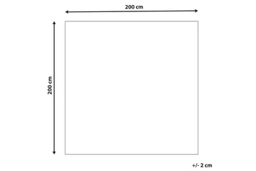 Bozova Ullteppe 200x200 cm - Beige - Tekstiler & tepper - Teppe & matte - Moderne matte - Ullteppe