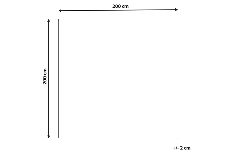 Bozova Ullteppe 200x200 cm - Beige - Tekstiler & tepper - Teppe & matte - Moderne matte - Ullteppe