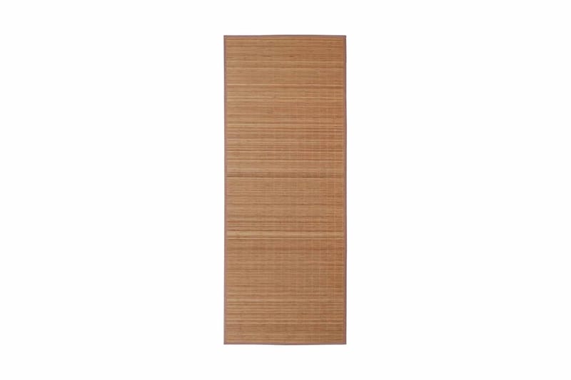 Brunt Kvadrat Bambus Teppe 150 x 200 cm - Brun - Jutematter & hampematter - Sisaltepper