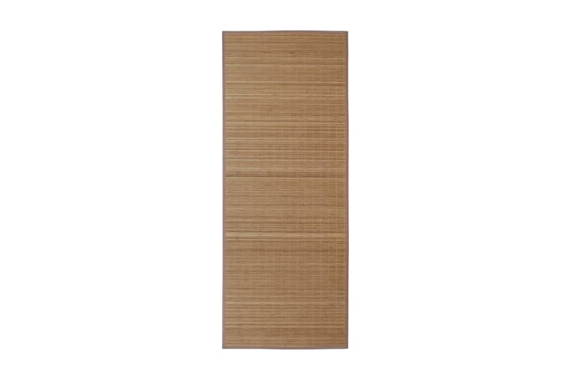 Brunt Kvadrat Bambus Teppe 80 x 200 cm - Brun - Jutematter & hampematter - Sisaltepper