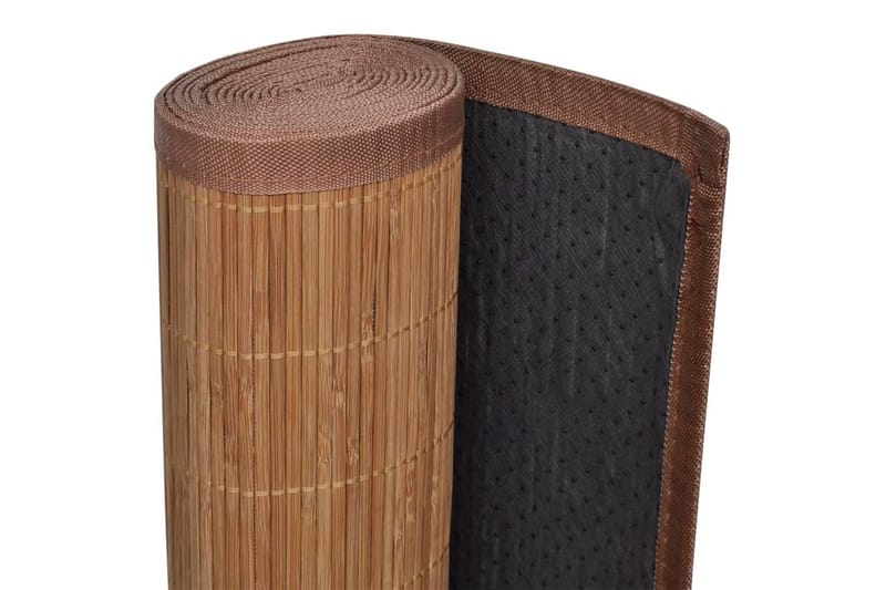 Brunt Kvadrat Bambus Teppe 80 x 200 cm - Brun - Jutematter & hampematter - Sisaltepper