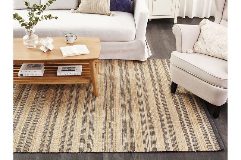 Budho Juteteppe 160x230 cm - Grå - Tekstiler & tepper - Teppe & matte - Moderne matte - Jutematter & hampematter