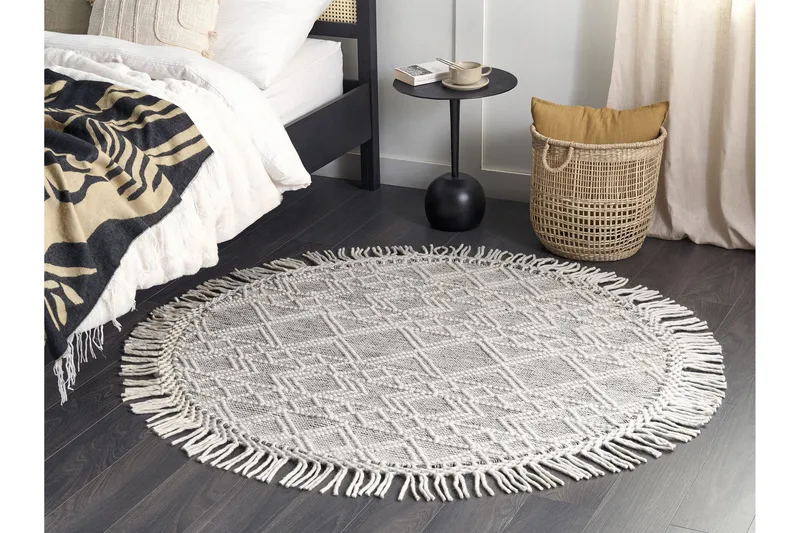 Buldan Ullteppe 140 cm Rund, Grå