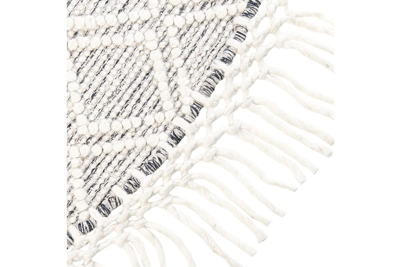 Buldan Ullteppe 140 cm Rund - Grå - Tekstiler & tepper - Teppe & matte - Moderne matte - Ullteppe