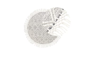 Buldan Ullteppe 140 cm Rund - Grå - Tekstiler & tepper - Teppe & matte - Moderne matte - Ullteppe