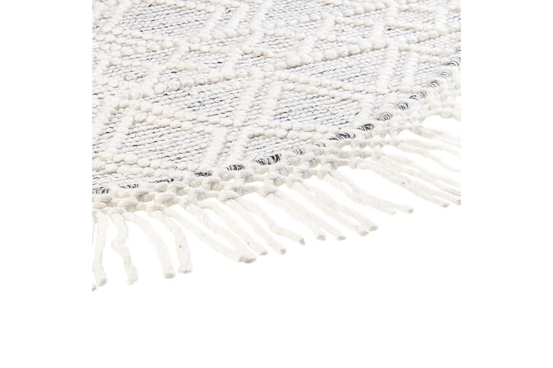 Buldan Ullteppe 140 cm Rund - Grå - Tekstiler & tepper - Teppe & matte - Moderne matte - Ullteppe