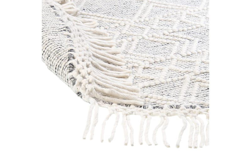 Buldan Ullteppe 140 cm Rund - Grå - Tekstiler & tepper - Teppe & matte - Moderne matte - Ullteppe