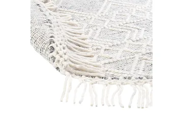 Buldan Ullteppe 140 cm Rund - Grå - Tekstiler & tepper - Teppe & matte - Moderne matte - Ullteppe