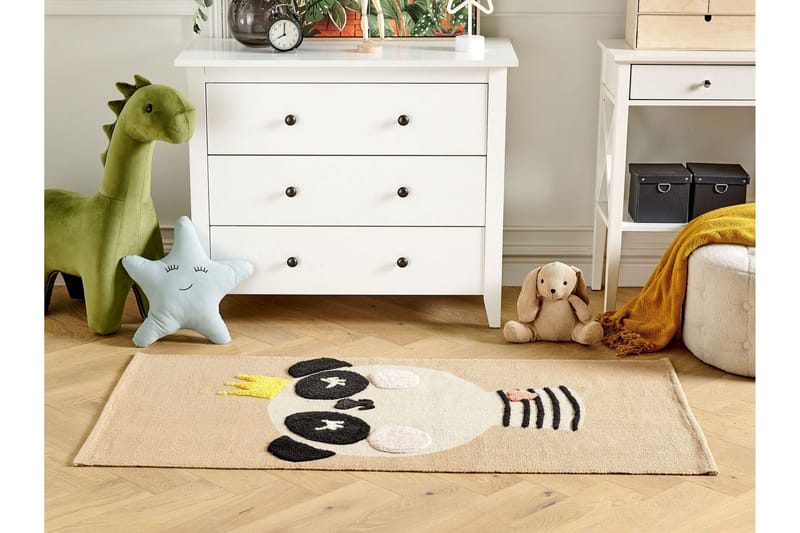 Bunan Bomullsteppe 80x150 cm - Beige - Tekstiler & tepper - Teppe & matte - Moderne matte - Bomullsmatter