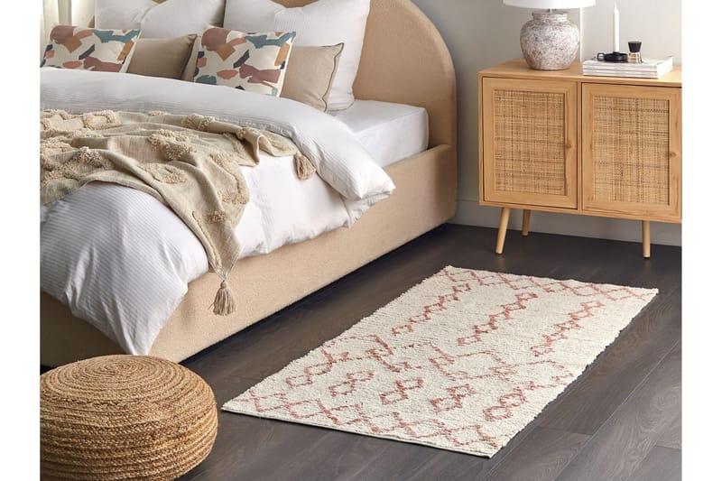 Buxar Bomullsteppe 80x150 cm - Beige - Tekstiler & tepper - Teppe & matte - Moderne matte - Bomullsmatter