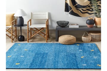 Calti Ryeteppe 160x230 cm - Blå - Tekstiler & tepper - Teppe & matte - Moderne matte - Ryetepper
