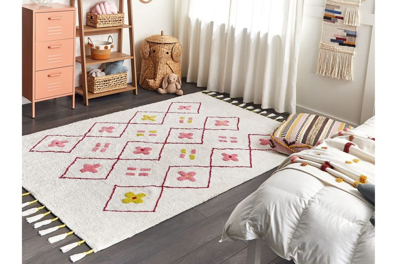 Cavus Bomullsteppe 160x230 cm - Hvit - Tekstiler & tepper - Teppe & matte - Moderne matte - Bomullsmatter