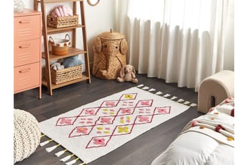 Cavus Bomullsteppe 80x150 cm - Hvit - Tekstiler & tepper - Teppe & matte - Moderne matte - Bomullsmatter