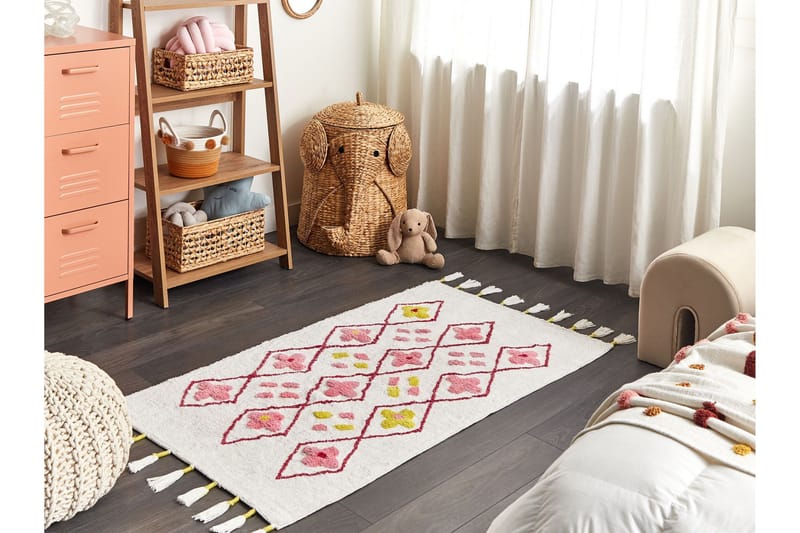 Cavus Bomullsteppe 80x150 cm - Hvit - Tekstiler & tepper - Teppe & matte - Moderne matte - Bomullsmatter