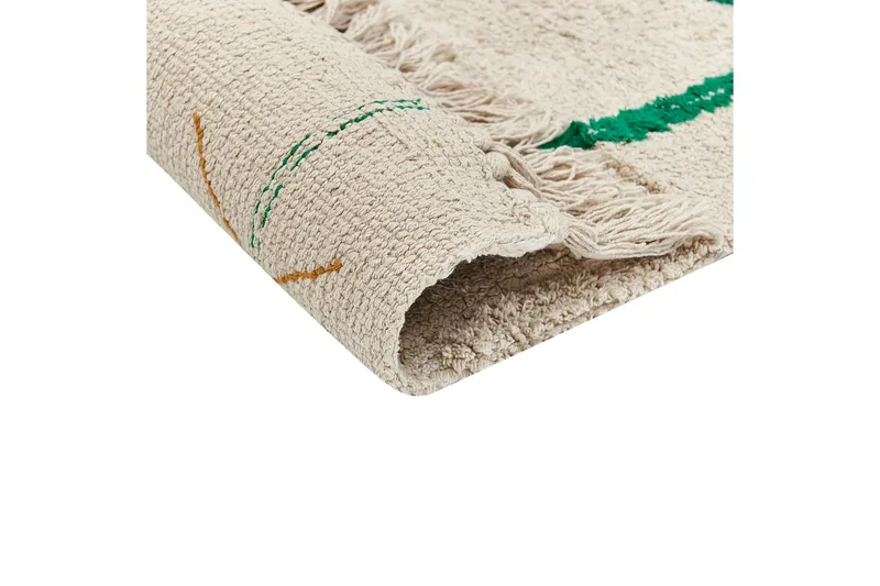 Cetmi Bomullsteppe 160x230 cm - Beige - Tekstiler & tepper - Teppe & matte - Moderne matte - Bomullsmatter