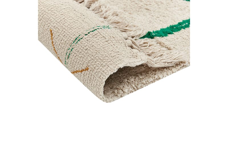 Cetmi Bomullsteppe 160x230 cm - Beige - Tekstiler & tepper - Teppe & matte - Moderne matte - Bomullsmatter