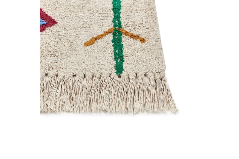 Cetmi Bomullsteppe 160x230 cm - Beige - Tekstiler & tepper - Teppe & matte - Moderne matte - Bomullsmatter