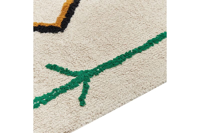 Cetmi Bomullsteppe 160x230 cm - Beige - Tekstiler & tepper - Teppe & matte - Moderne matte - Bomullsmatter