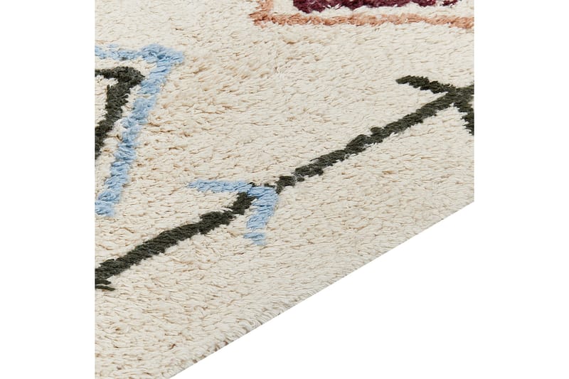 Corum Ryeteppe 140x200 cm - Beige - Tekstiler & tepper - Teppe & matte - Moderne matte - Bomullsmatter