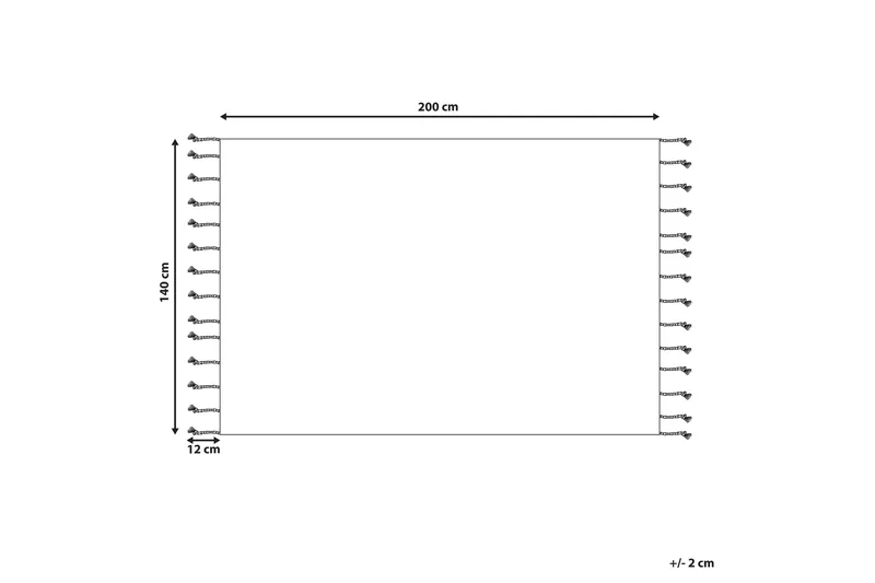 Corum Ryeteppe 140x200 cm - Beige - Tekstiler & tepper - Teppe & matte - Moderne matte - Ryetepper