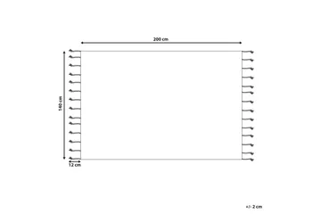 Corum Ryeteppe 140x200 cm - Beige - Tekstiler & tepper - Teppe & matte - Moderne matte - Bomullsmatter