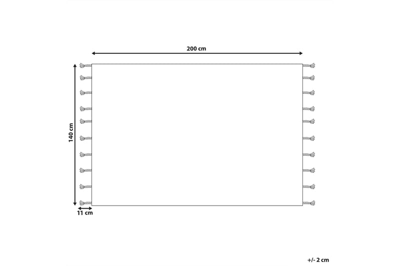 Corum Ryeteppe 140x200 cm - Svart - Tekstiler & tepper - Teppe & matte - Moderne matte - Bomullsmatter