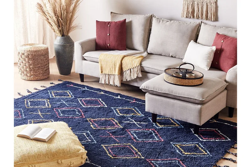 Corum Ryeteppe 140x200 cm - Svart - Tekstiler & tepper - Teppe & matte - Moderne matte - Ryetepper