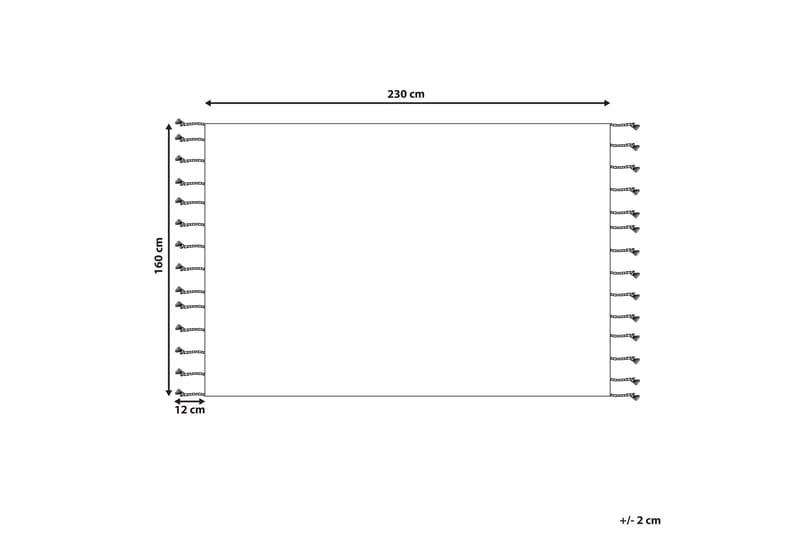 Corum Ryeteppe 160x230 cm - Beige - Tekstiler & tepper - Teppe & matte - Moderne matte - Bomullsmatter