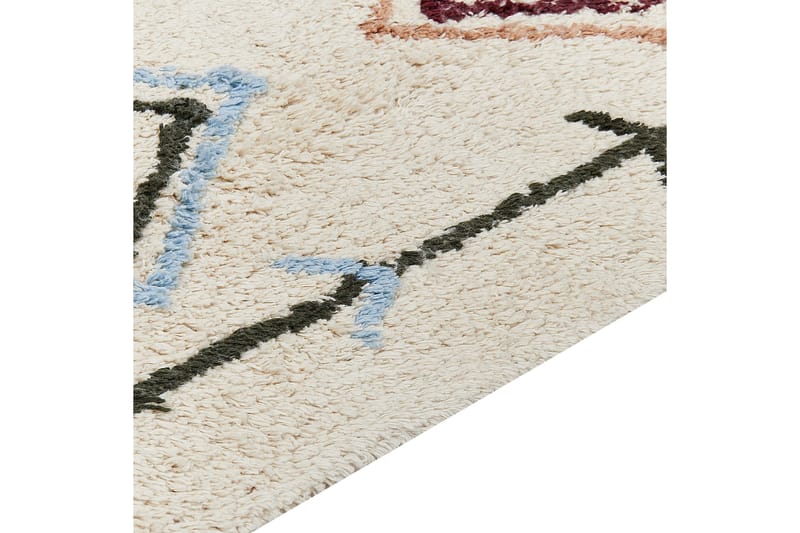 Corum Ryeteppe 160x230 cm - Beige - Tekstiler & tepper - Teppe & matte - Moderne matte - Bomullsmatter