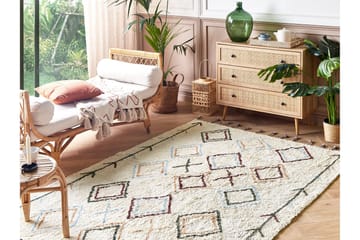 Corum Ryeteppe 160x230 cm - Beige - Tekstiler & tepper - Teppe & matte - Moderne matte - Ryetepper