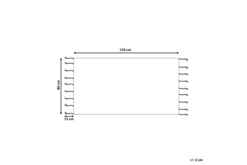 Corum Ryeteppe 80x150 cm - Beige - Tekstiler & tepper - Teppe & matte - Moderne matte - Bomullsmatter