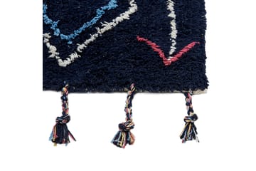 Corum Ryeteppe 80x150 cm - Svart - Tekstiler & tepper - Teppe & matte - Moderne matte - Bomullsmatter