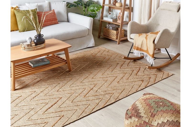 Daday Juteteppe 140x200 cm - Beige - Tekstiler & tepper - Teppe & matte - Moderne matte - Jutematter & hampematter