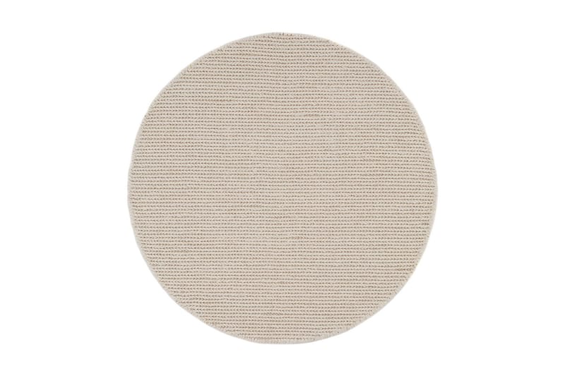 Dalarö Ullmatte 240 cm Rund, Hvit