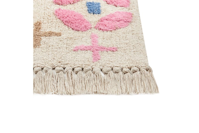 Daran Bomullsteppe 80x150 cm - Beige - Tekstiler & tepper - Teppe & matte - Moderne matte - Bomullsmatter