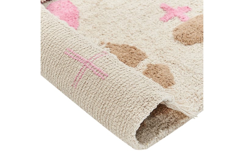 Daran Bomullsteppe 80x150 cm - Beige - Tekstiler & tepper - Teppe & matte - Moderne matte - Bomullsmatter