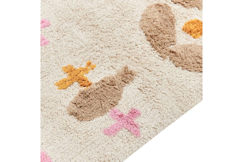 Daran Bomullsteppe 80x150 cm - Beige - Tekstiler & tepper - Teppe & matte - Moderne matte - Bomullsmatter