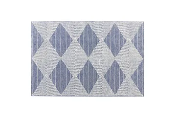 Datca Ullteppe 140x200 cm - Blå - Tekstiler & tepper - Teppe & matte - Moderne matte - Ullteppe